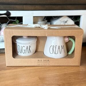 Rae Dunn Mini Sugar Creamer Set